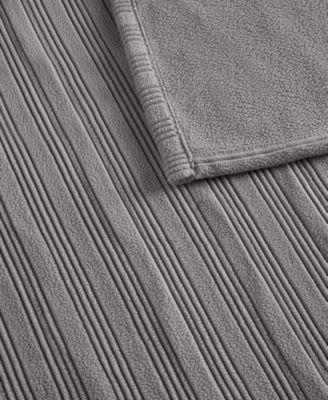 Heated Textured Fleece Blanket, Queen