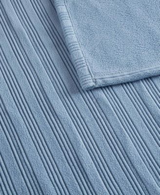 Heated Textured Fleece Blanket, King