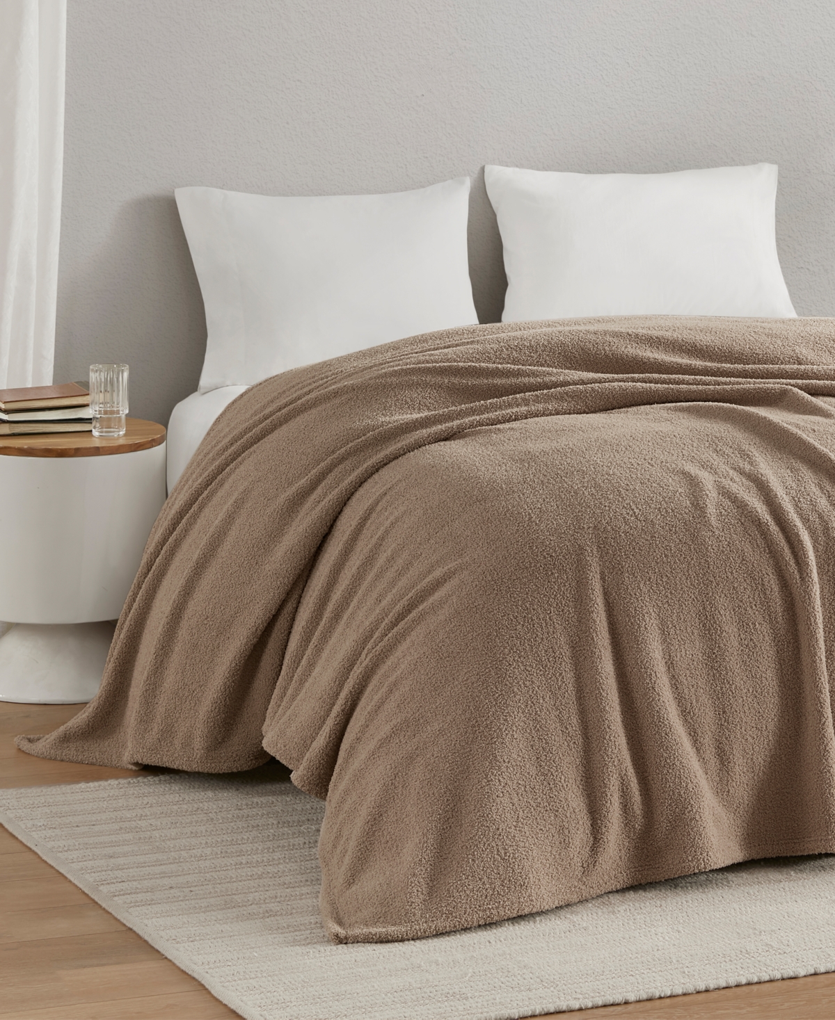 Premier Comfort Feathersoft Knit Blanket, Twin In Sand