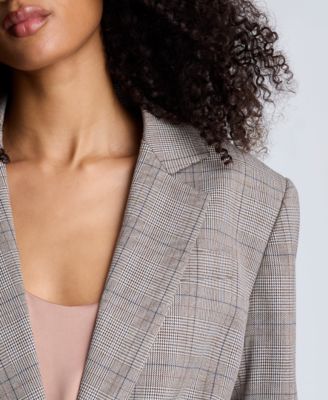 Women's Plaid Blazer