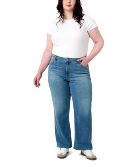 Женские джинсы Seven7 Plus Size Featherweight Wide Leg, цвет: Vegas
