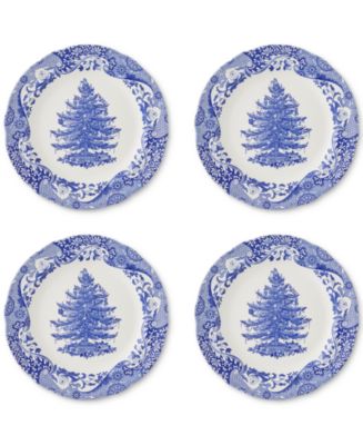 Spode Blue Italian Christmas Salad Plates, Set of 4 - Macy's