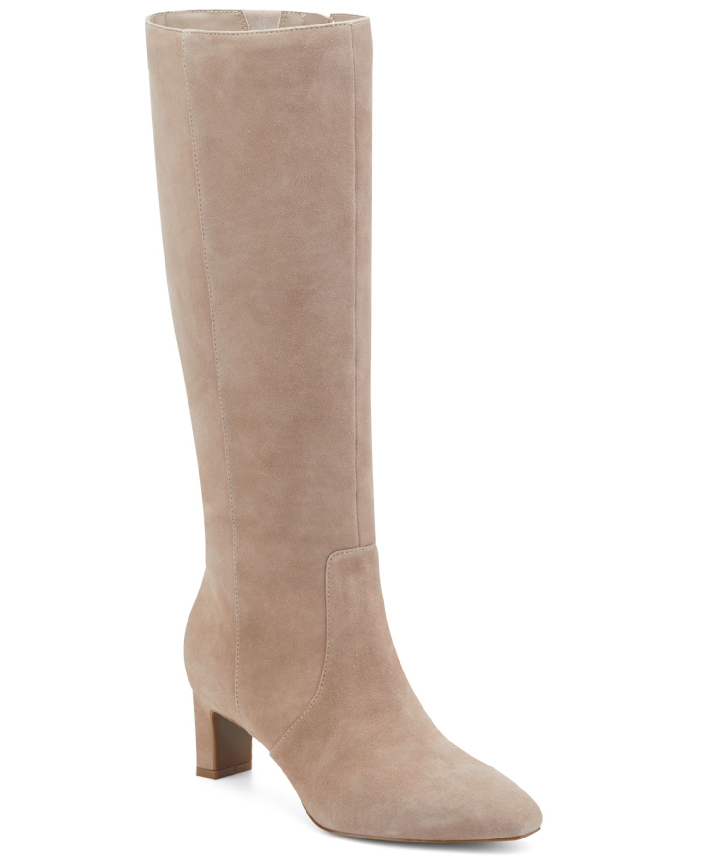 Женские ботинки Rockport Mabel Tall Total Motion Dress Boots, Regular & Wide Calf, цвет: Бежевый замшевый — фото 1