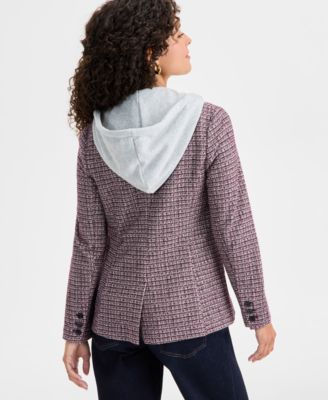 Women's Boyfriend-Fit Layered-Look Blazer