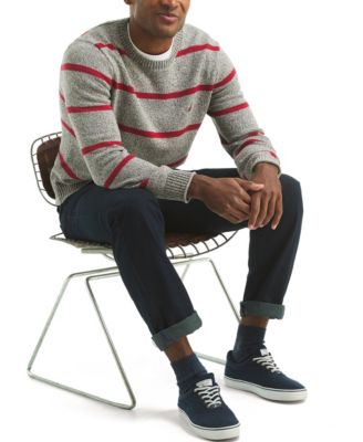 Men's Striped Crewneck Sweater