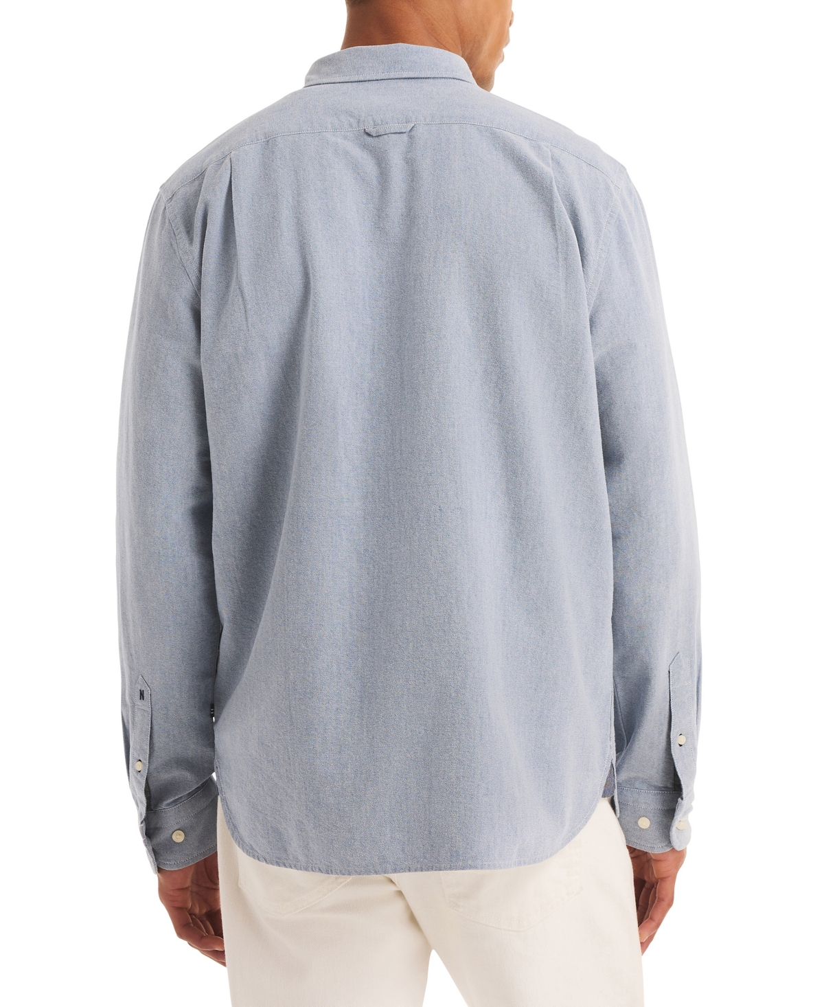 Nautica Mens Oxford Shirt In Gray