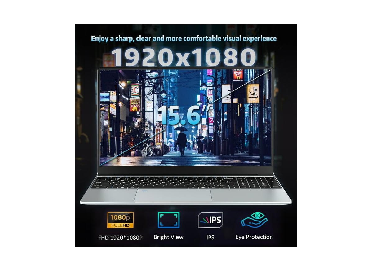 memzuoix 15.6 in Windows 11 Laptop 24G DDR4 512G Ssd with Intel Celeron Fhd 1080 Fhd Laptop Computers