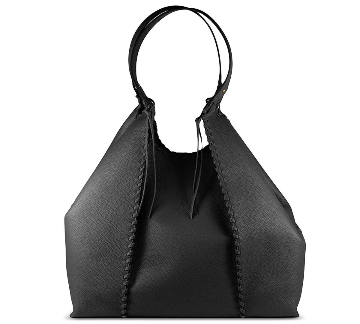 Sam Edelman Women's Sylvia Large Leather Tobo Bag In Black
