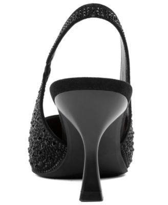 Women's Dazzy Slingback Rhinestone Dress Pumps