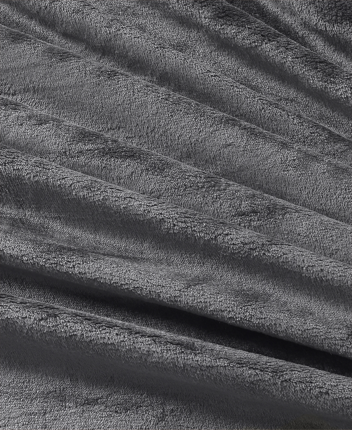 Chalet Decor Velvety Soft Plush Blanket, King In Gray