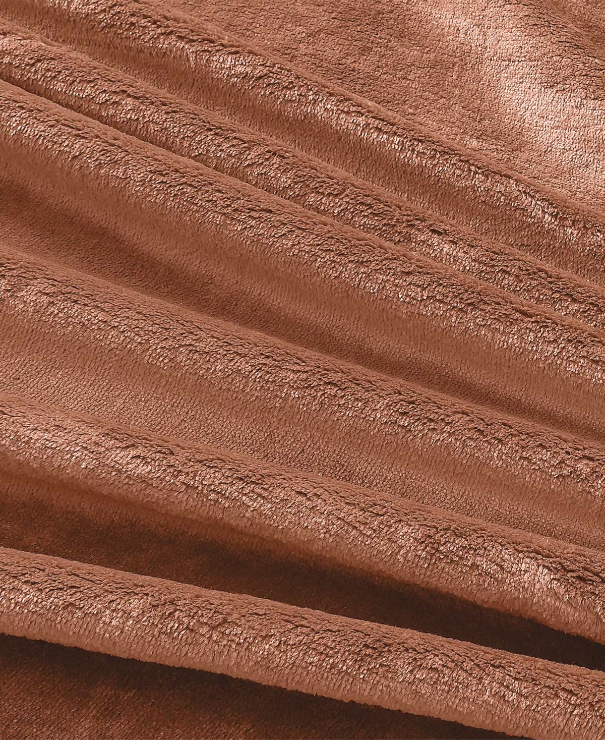 Chalet Decor Velvety Soft Plush Blanket, King In Brown