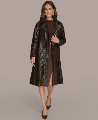 Women's Double Breasted Belted Trench Coat