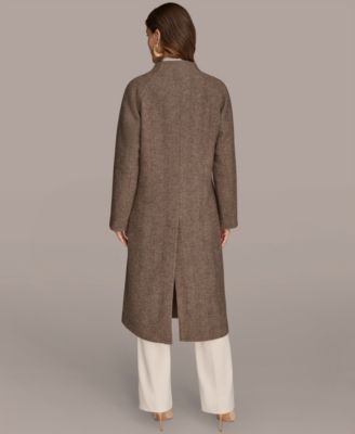 Women's Buttoned Maxi Wool-Blend Coat