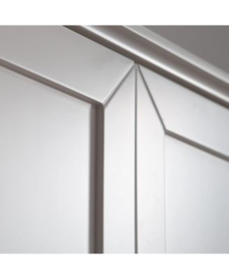 23x29" Bathroom Wall Cabinet with Mirror Doors - Wooden Medicine Cabinet with Adjustable Shelves & Paper Towel Slot