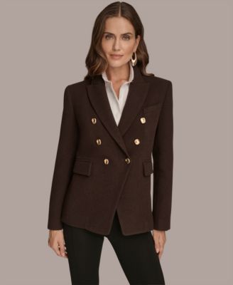 Women's Double Breasted Buttoned Blazer