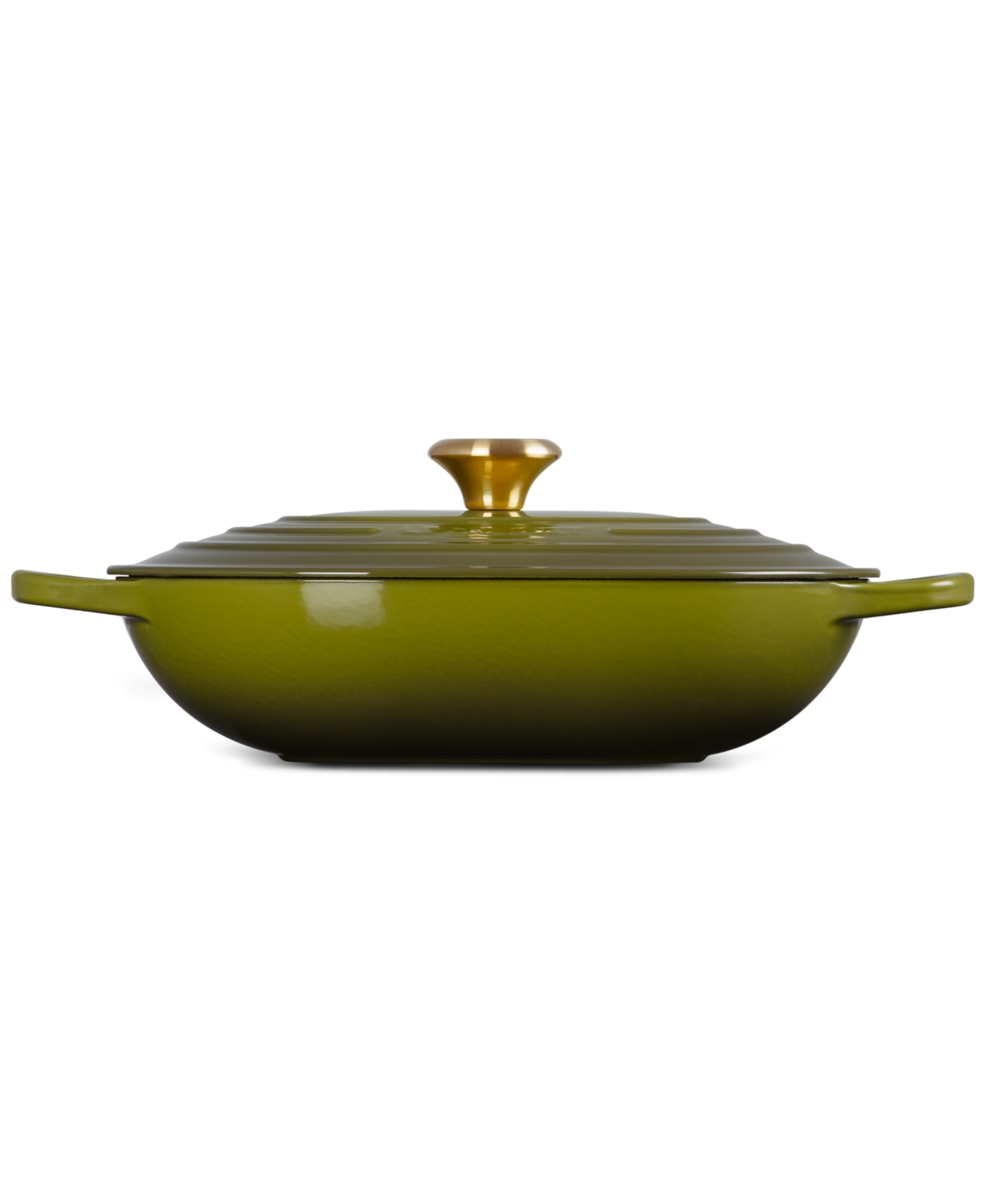 Le Creuset Enameled Cast Iron Signature 3.75-quart Oblong Dutch Oven With Lid In Green