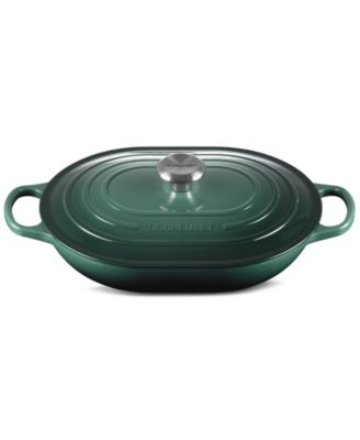 Enameled Cast Iron Signature 3.75-Quart Oblong Dutch Oven With Lid