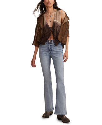 Women's Ruffle Flyaway V-Neck Tank Top