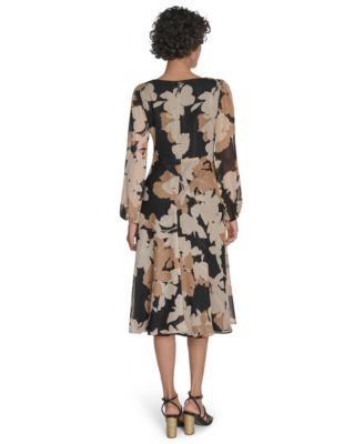 Women's Printed Midi Dress