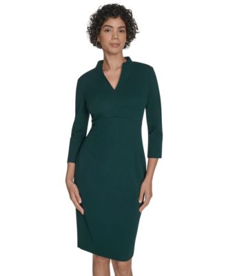 Women's V-Neck Sheath Dress