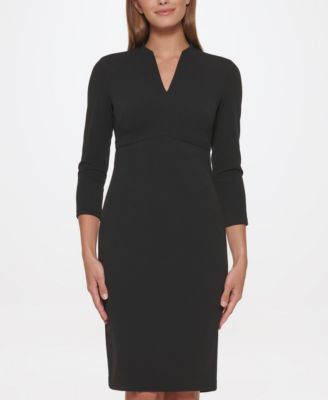 Women's V-Neck Sheath Dress