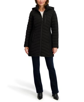 Nautica - Women's Hooded Water-Resistant Puffer Coat