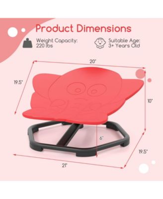 Kids Sensory Swivel Chair with Non-Slip Metal Base for Autistic Kids Indoor Outdoor