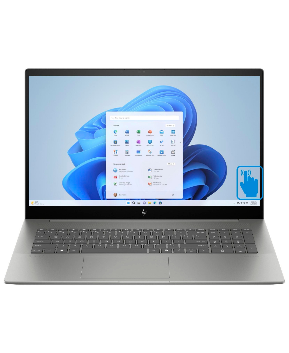 Hp Envy 17t-cw100 Laptop (Intel Ultra 7-155H 16-Core, 16GB 5600MHz Ram, 1TB Ssd, Intel Arc, 17.3" 60 Hz Touch Full Hd (1920x1080),Bt