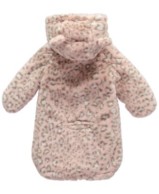 Baby Girls' Leopard Print Carbag Snowsuit