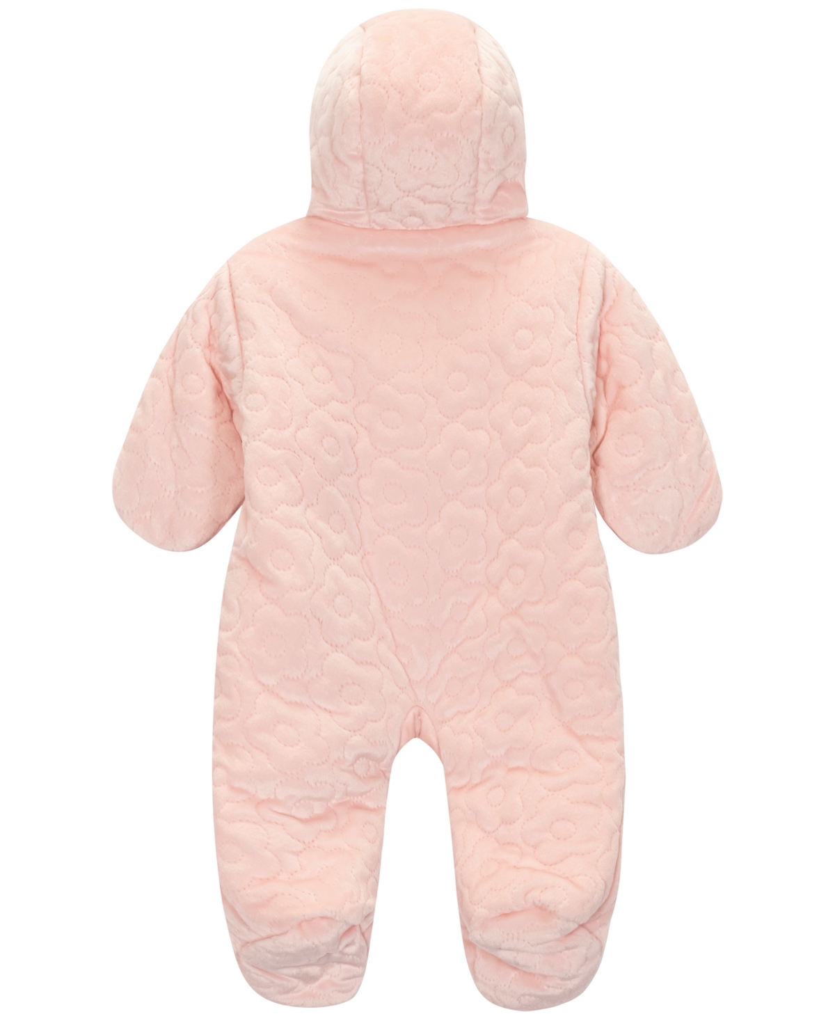S Rothschild & Co Baby Girls Daisy Quilt Pram Snowsuit In White