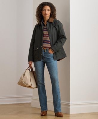 Women's Cord-Collar Waxed Jacket