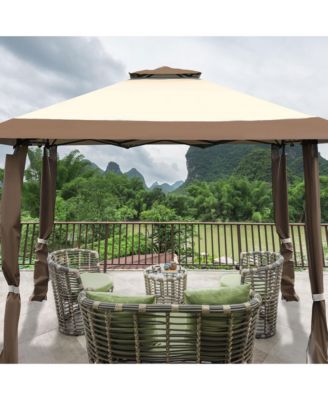 13'x13'  Gazebo Canopy Shelter Awning Tent Patio Garden Outdoor Companion