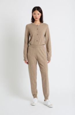 Women's Wool Cashmere Cuffed Joggers