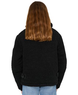 Big Girls' Sherpa Moto Jacket