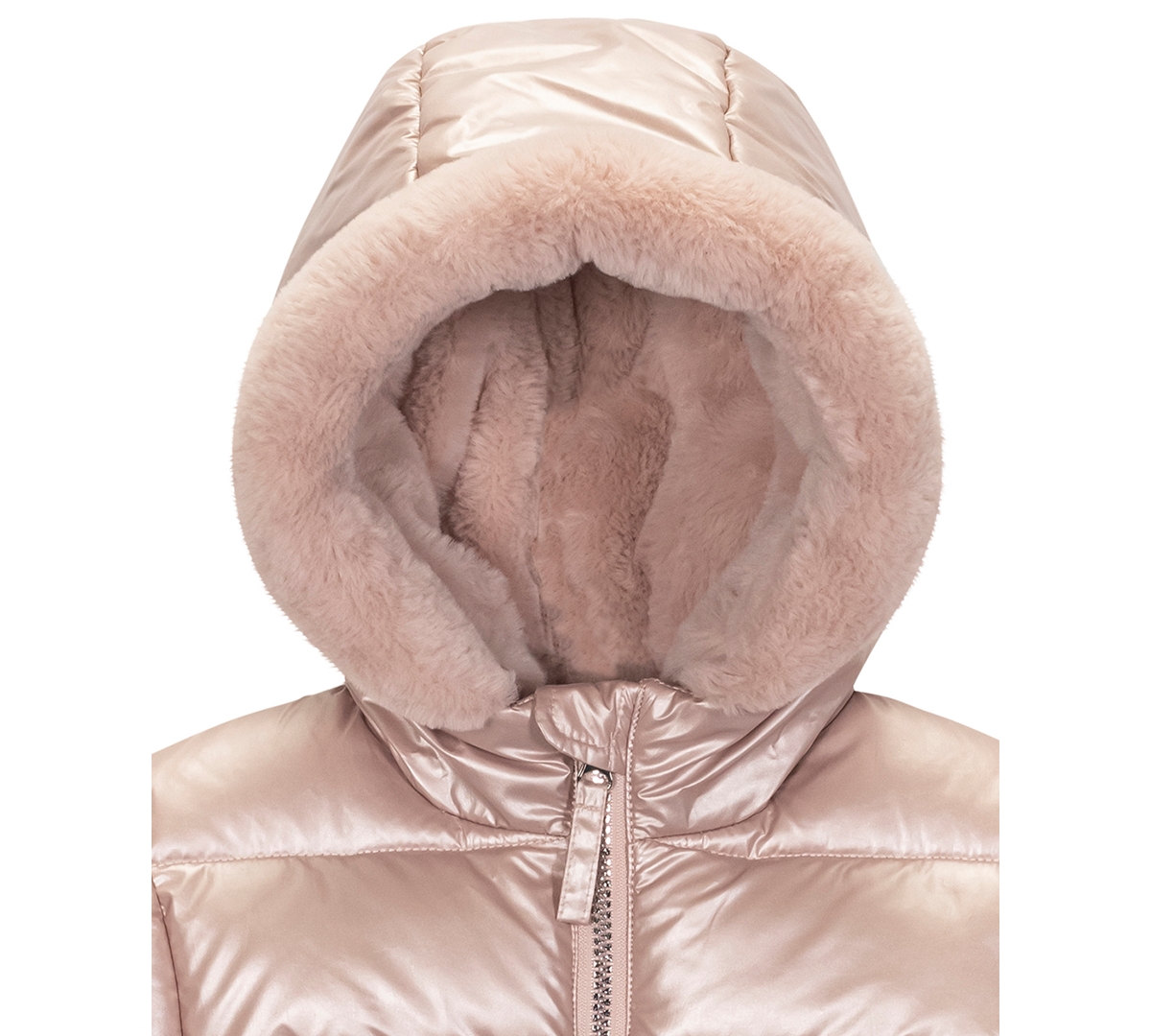 S Rothschild & Co Toddler & Little Girls Metallic Quilted Jacket In Pink