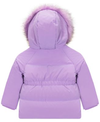 Toddler and Little Girls' Velvet Touch Parka