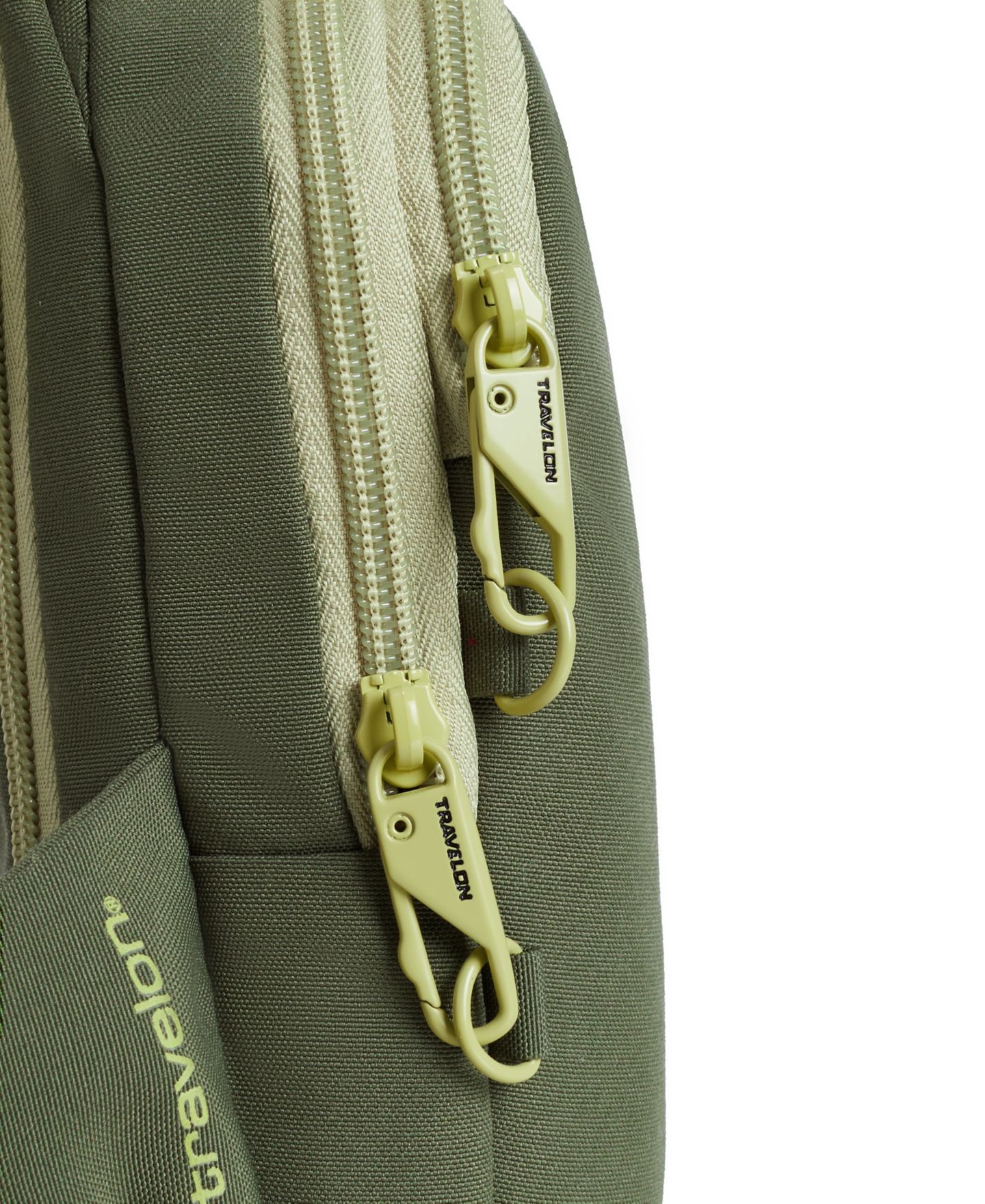 Сумка Travelon Anti-Theft The Voyages Compact Sling, цвет: Оливковый — фото 9