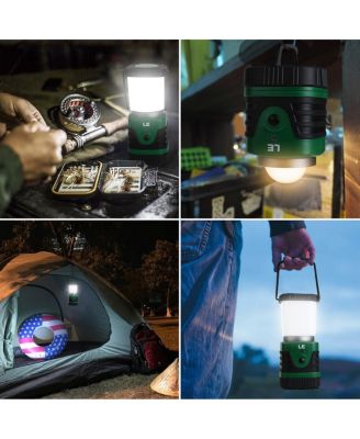 1000LM Rechargeable LED Camping Lantern, 4400mAh, Camping Hiking Emergency Essential, 4 Light Modes, Waterproof Flashlight, USB Cable Included