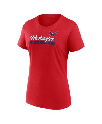 Women's Red Washington Capitals Risk Cotton T-Shirt