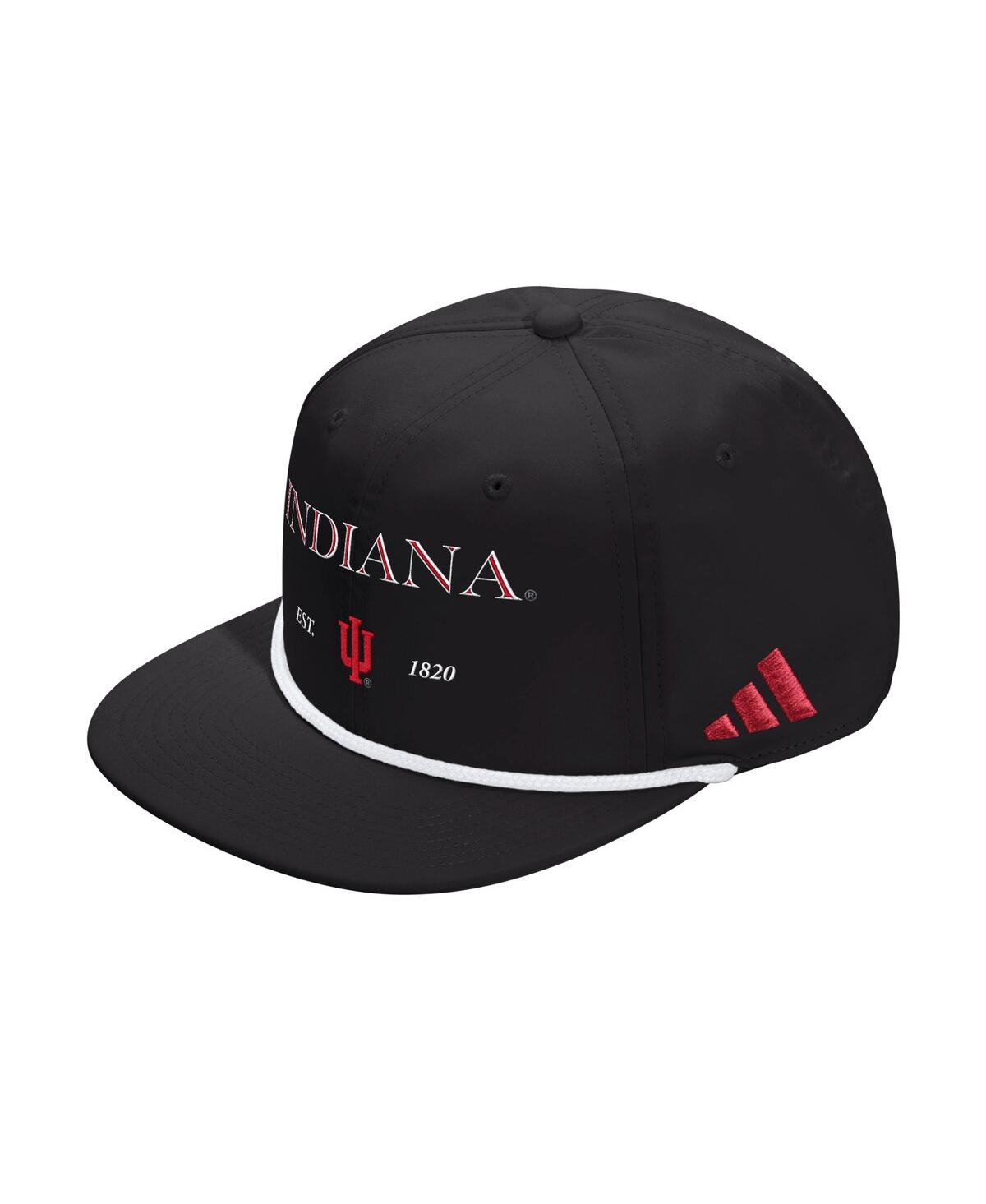 Adidas Originals Men's And Women's Black Indiana Hoosiers Seasonal Rope Adjustable Hat