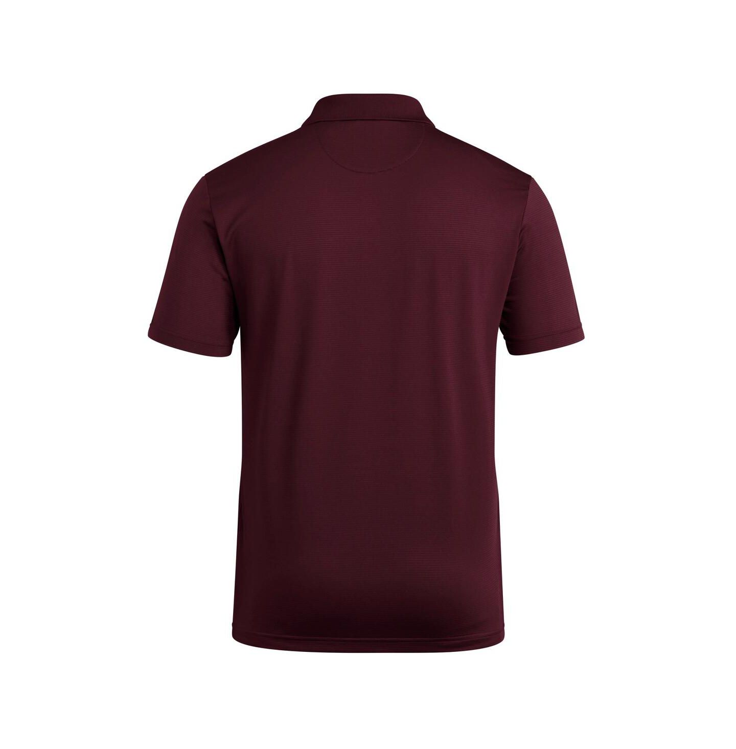 Мужское поло adidas Maroon Mississippi State Bulldogs Ultimate 365 Ottoman Polo Shirt — фото 3