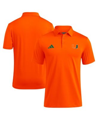 adidas - Men's Orange Miami Hurricanes Ultimate 365 Polo Shirt