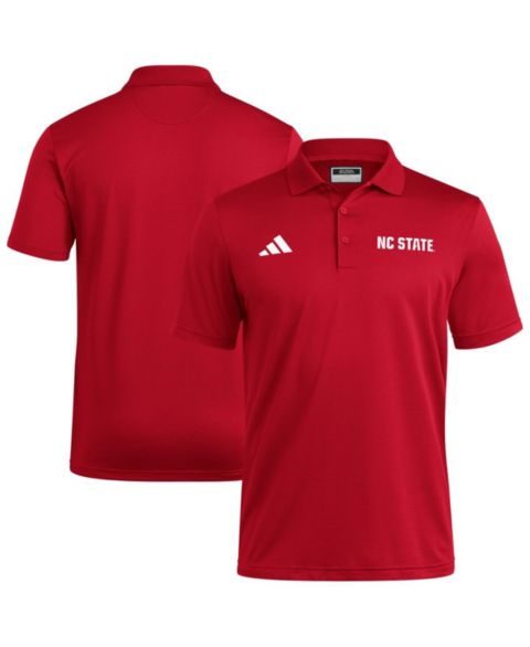 Мужское поло adidas Red NC State Wolfpack Ultimate 365 Ottoman Polo Shirt
