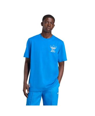 adidas - Men's Blue Real Madrid Terrace Icons Collection Graphic T-Shirt