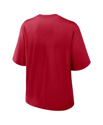 Women's Red Tampa Bay Buccaneers Boxy T-Shirt