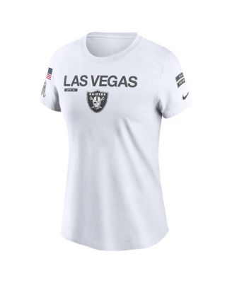 Women's White Las Vegas Raiders 2024 Salute to Service Legend Performance T-Shirt