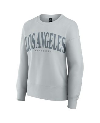 Women's Gray Los Angeles Chargers Elements Pullover Sweatshirt