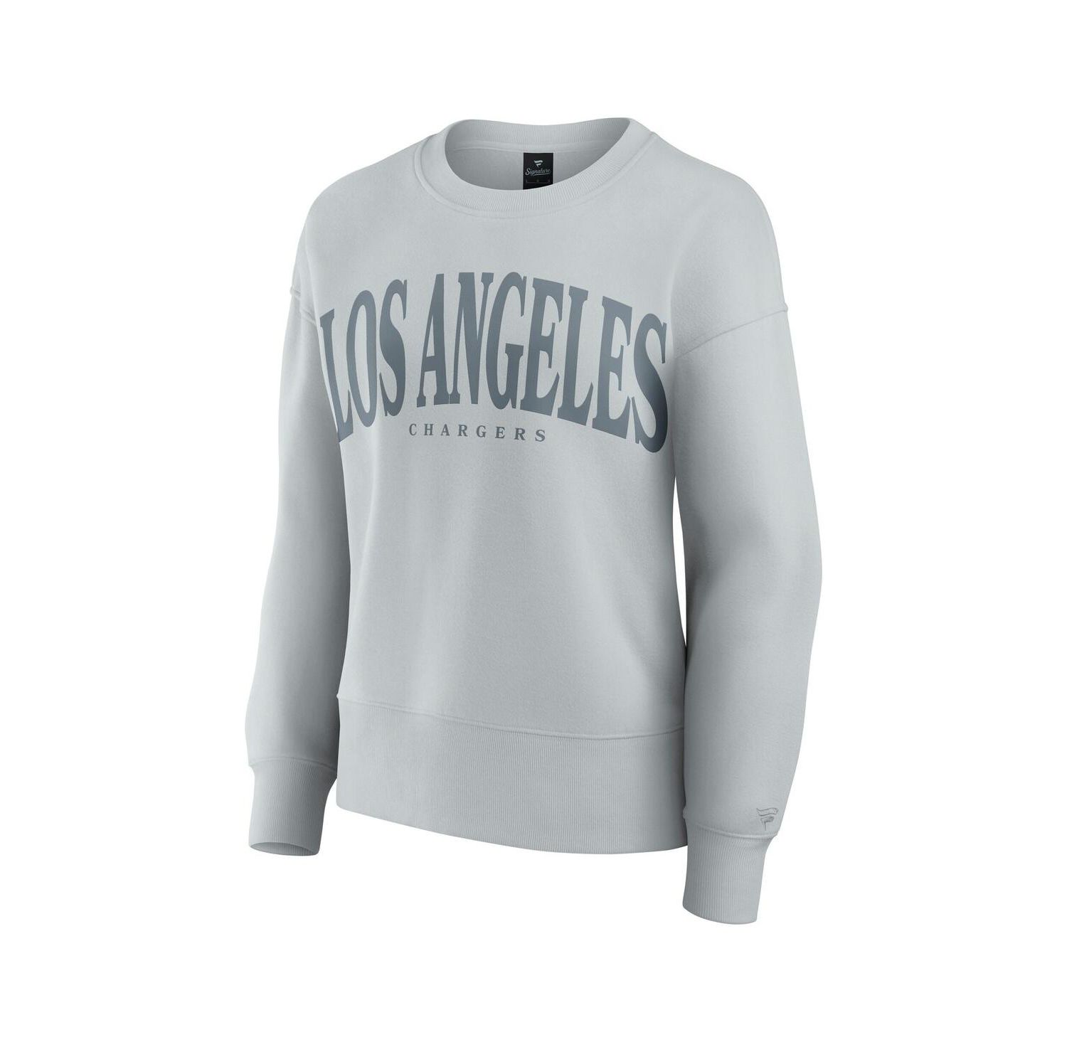Women's Gray Los Angeles Chargers Elements Pullover Sweatshirt
