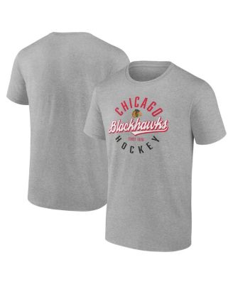 Fanatics - Men's Gray Chicago Blackhawks Emblem T-Shirt