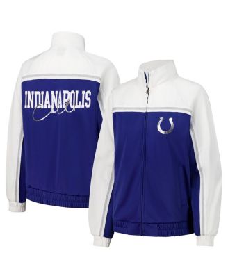 G-III 4Her by Carl Banks - Women's Royal Indianapolis Colts Post Game Full-Zip Track Jacket